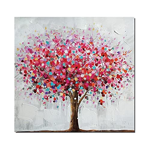 Impressions sur toile arbre coloré KEBIA art abstrait moderne 40x40