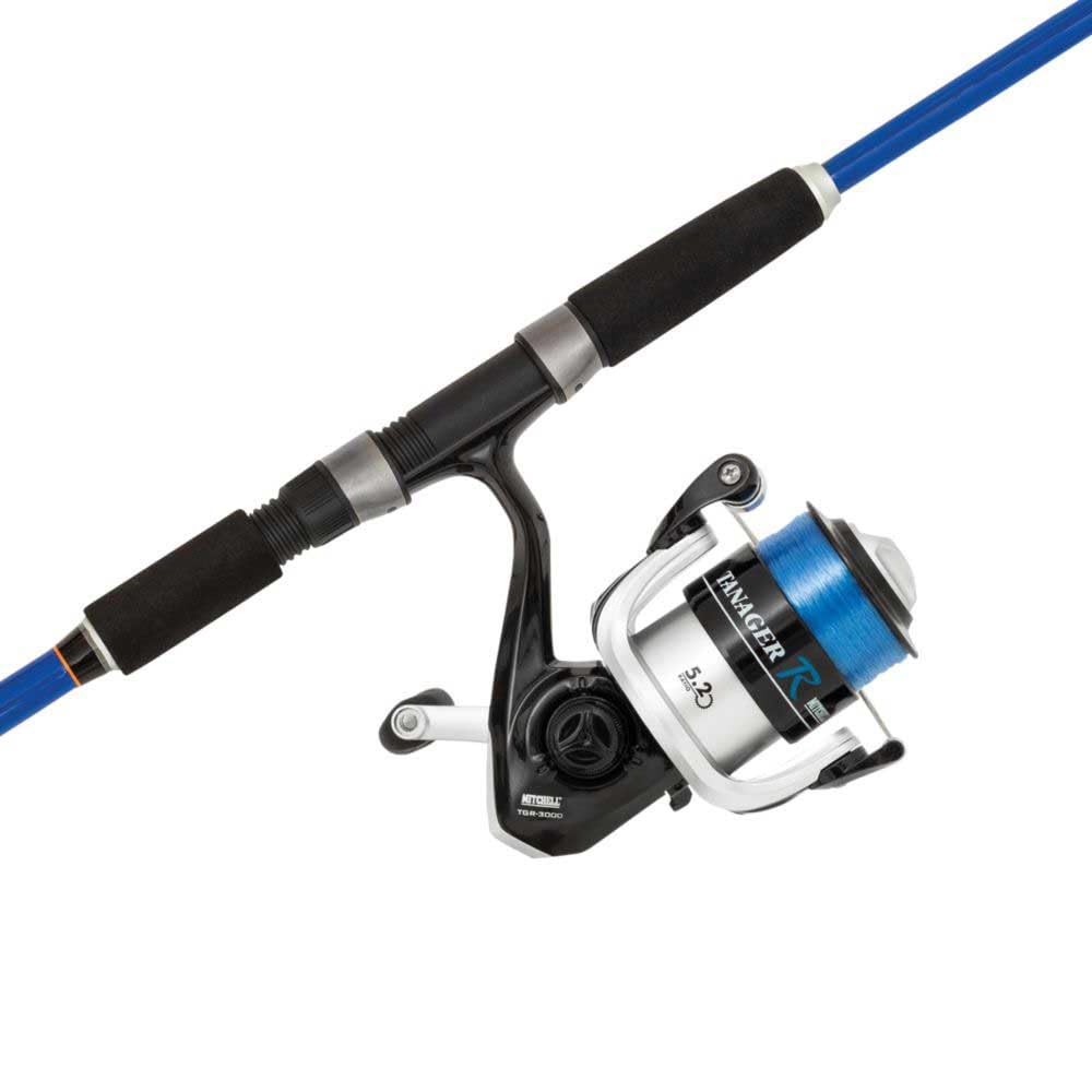Mitchell Set Canne+Moulinet Spinning Riptide R Squid Combo 3000Fd - 180cm - Puiss.10-25g - 1525548, bleu/blanc