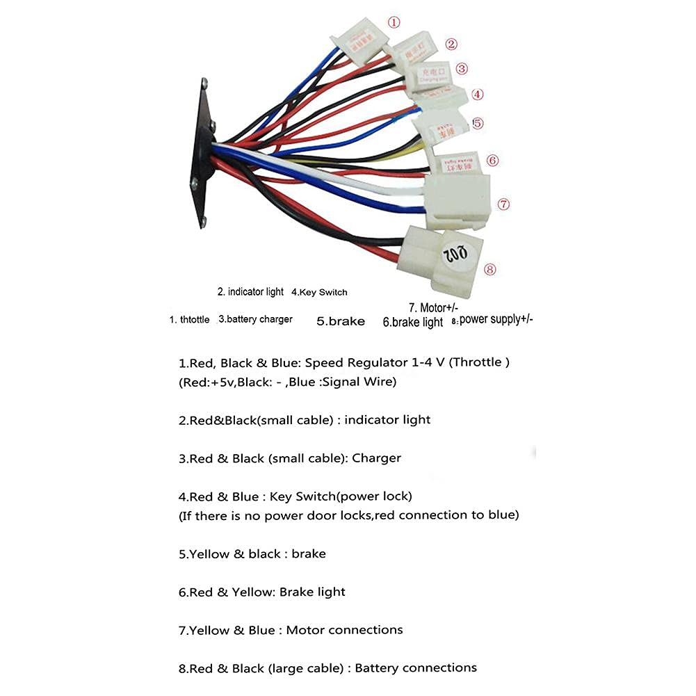Regulador Patinete Electrico Controlador de cepillo de velocidad del motor DC 24V 500W con agarre de la torsión del acelerador para la bicicleta eléctrica de la bicicleta de la bicicleta del motor del