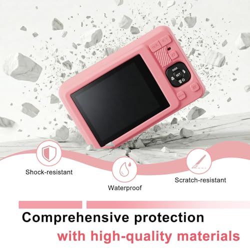 Funda de silicona para Kodak PIXPRO FZ55 color rojo miniatura 6