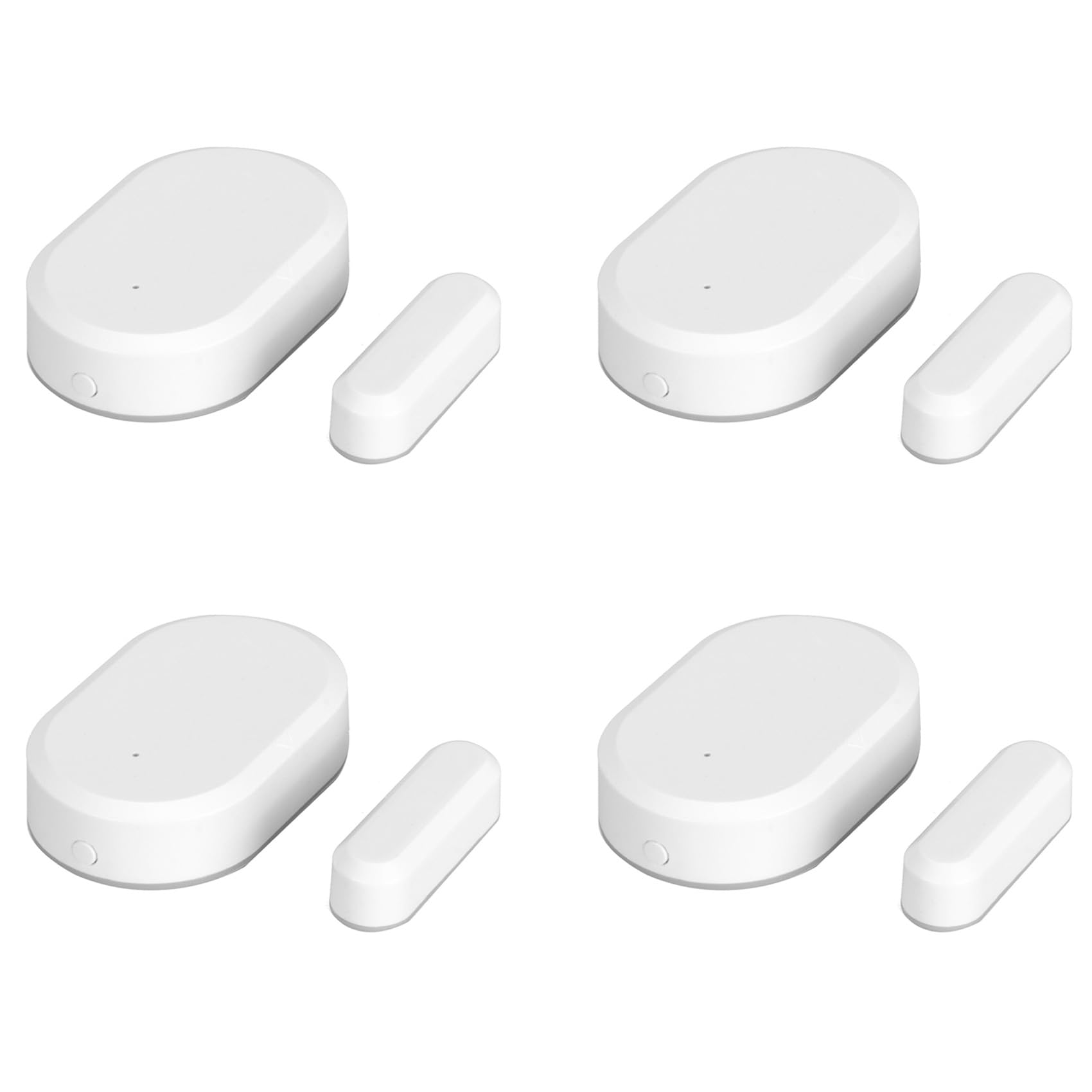 Tyatocepy Tuya Zigbee 3.0 Smart Contact Detectors Security Gate Door Window Sensor Transducer Smart Life Home(4PCS)