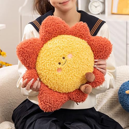 Coussin décoratif étoile et lune en peluche douce haute densité pour lit et salon - 8