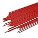 sourcing map Filament Recharges PLA Filaments Rouge 1,75mm 250mm/10" Longueur pour 3D Impression Stylo 40Pcs