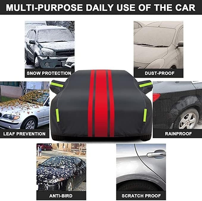 Miniatura 5 de Funda impermeable para automóvil Opel Monterey Monza Movano, tela Oxford gruesa, antiarañazos, excrementos de pájaros, hojas caídas, polvo, fundas