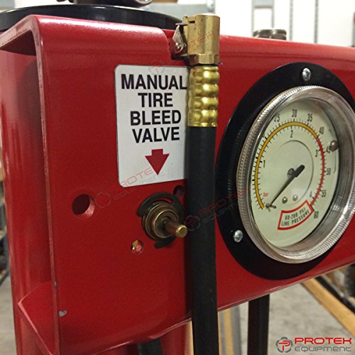 MADE IN USA - 5' Rubber Inflation Hose w/Euro Chuck for all Tire Changers 60 inches Long