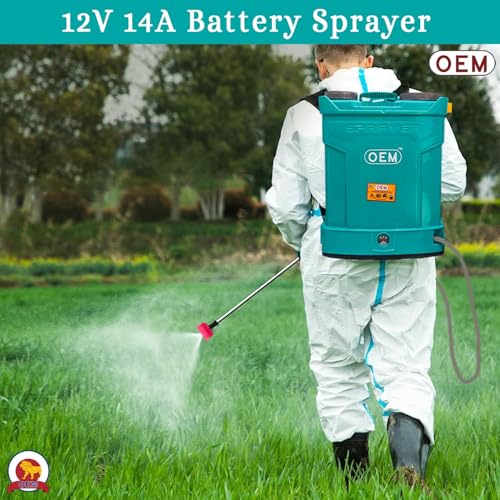 Image of OEM Special Clutch Battery Operated Knapsack Sprayer 12V14A 18L|One Switch Pressure Release|Big Battery|High Backup and Pressure|Heavy Lance|Technology Agriculture & Garden Sprayer,Blue