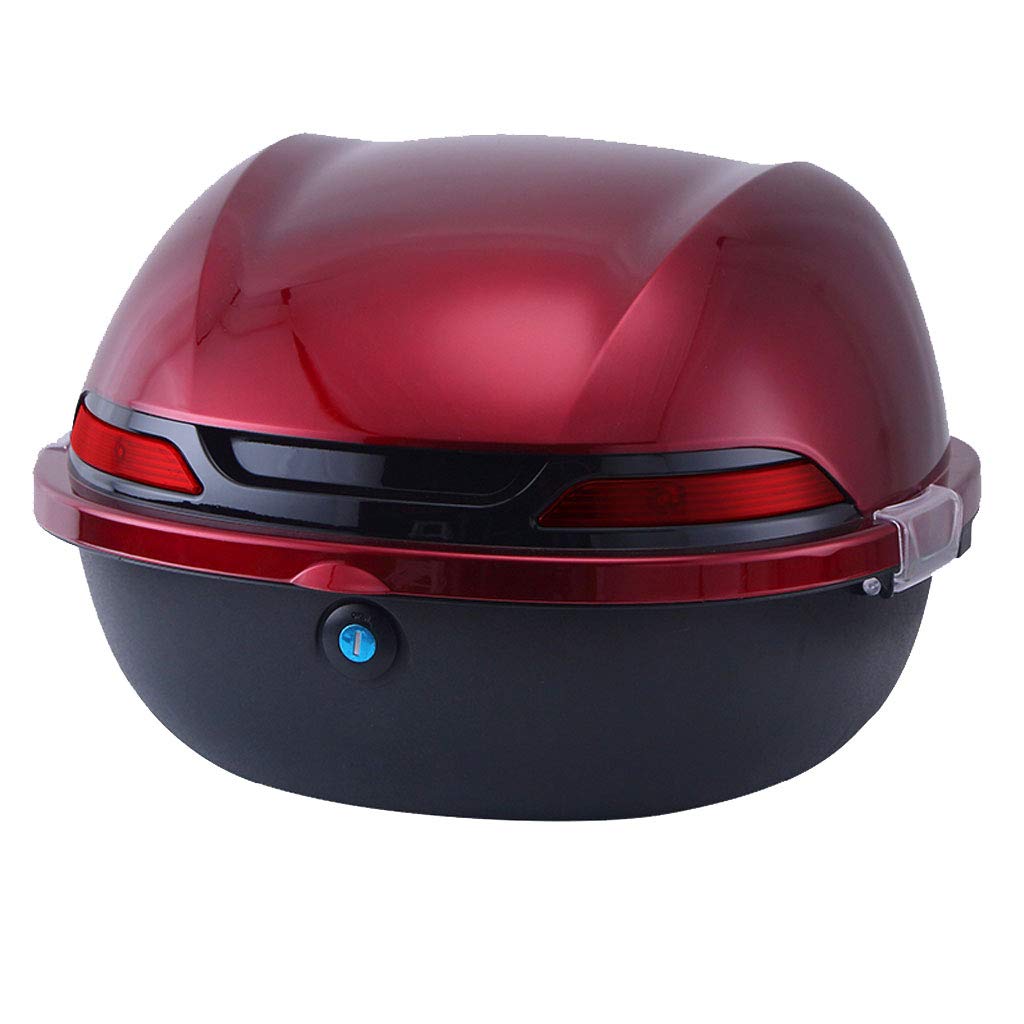 Bagażnik motocyklowy Hard Tail Bike Top Box Rack Mount Bagaż Kask Bagażnik Case Universal Scooter z Keys & Plate Różne kolory do wyboru, odpowiednie do modeli z półkami
