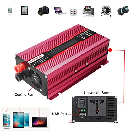 Onduleur 2000W transformateur 24V 220V onde sinusoïdale modifiée pour kit solaire - 5