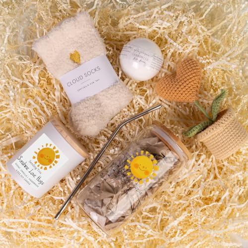 Birthday Pamper Gifts For Women,7 Luxury Pamper Hamper Gifts for Her,Sunflower Birthday Gifts for Her,Get Well Soon Gifts Self Care Package Presents Ideas for Siste,Best Friend, Mum - Image 4