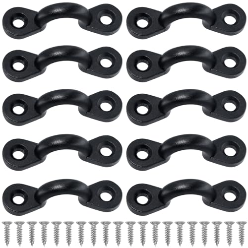 FOJOO Kayak Accessories Pad Eye Kit – 10PCS Nylon Pad Eyes with...