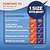 LEADER Double Air Foam Insoles, Keeps Feet Cool & Dry, Extra Thick Dual Layer, for Men & Women, One Size Fits Most, Trim to Size, Unisex, Compare to Dr. Scholls Air-Pillo, 1 Pair, Pack of 3 #3