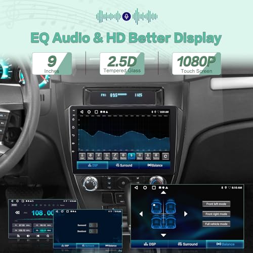 Radio Android táctil 9 pulgadas para Ford Fusion 2009-2012 miniatura 5