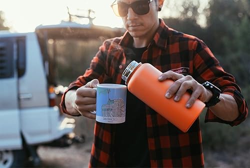 Miniatura 385 de TJ Originals Marine Corps Trail - Taza de café de cerámica de 11 onzas, regalos motivacionales para hombres, recuerdo de camino de maratón, regalo