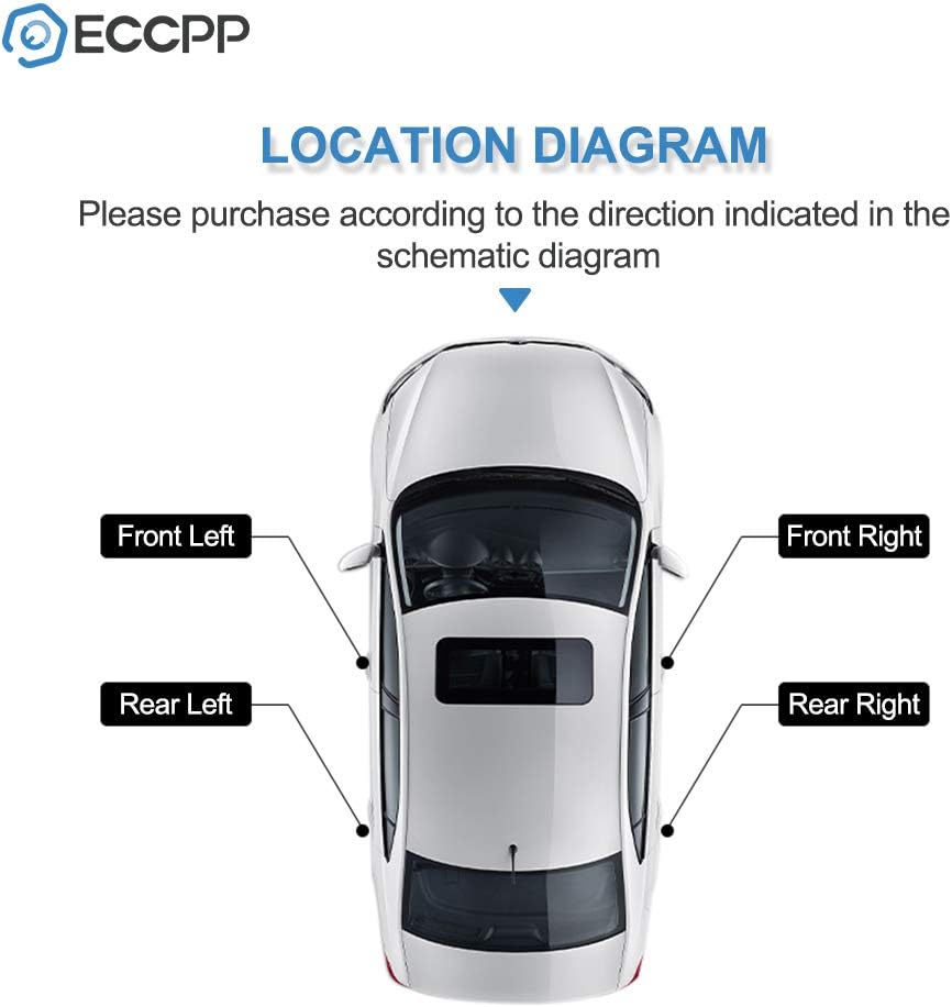 ECCPP Tailgate Door Handle Outer Replacement for 1986-1994 for Nissan for D21,1998-2000 for Nissan for Frontier, ‎77057 9060601G01 906068Z360 9053011W00 NI1915101