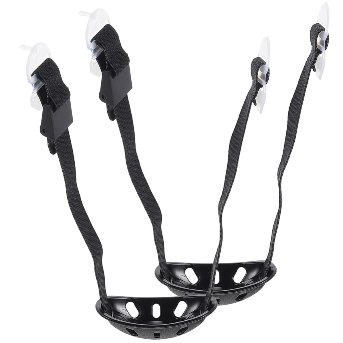 2 Correas de barbilla para casco de seguridad hechas de poliéster negro 8
