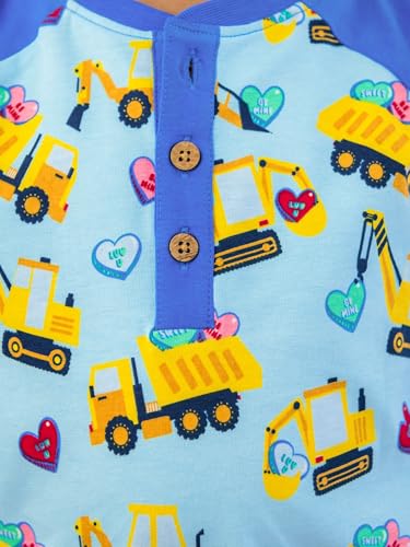 Image of RUGGEDBUTTS Baby /Toddler Boys Long Sleeve Henley Tee - Knit Henley Shirt | 4-Way Stretch Fabric, Button-Up Placket, Fade And Snag Resistant, Lightweight Unlined Design, Monogram Ready