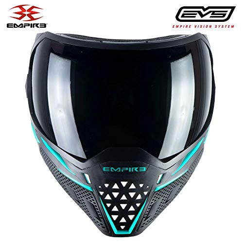 Empire Evs Thermal Paintball Mask - Black / Aqua #TOP1