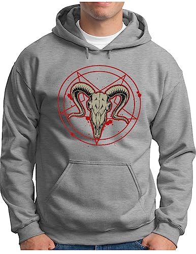 Pull à capuche Baphomet OM3 parfait pour les festivals de métal