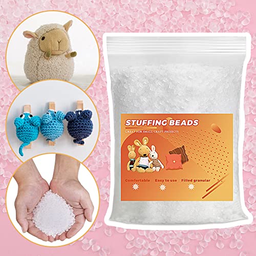 Image of 10.6oz Weight Doll Craft Plastic Filler Beads for Weighted Stuffed Animal - 300g