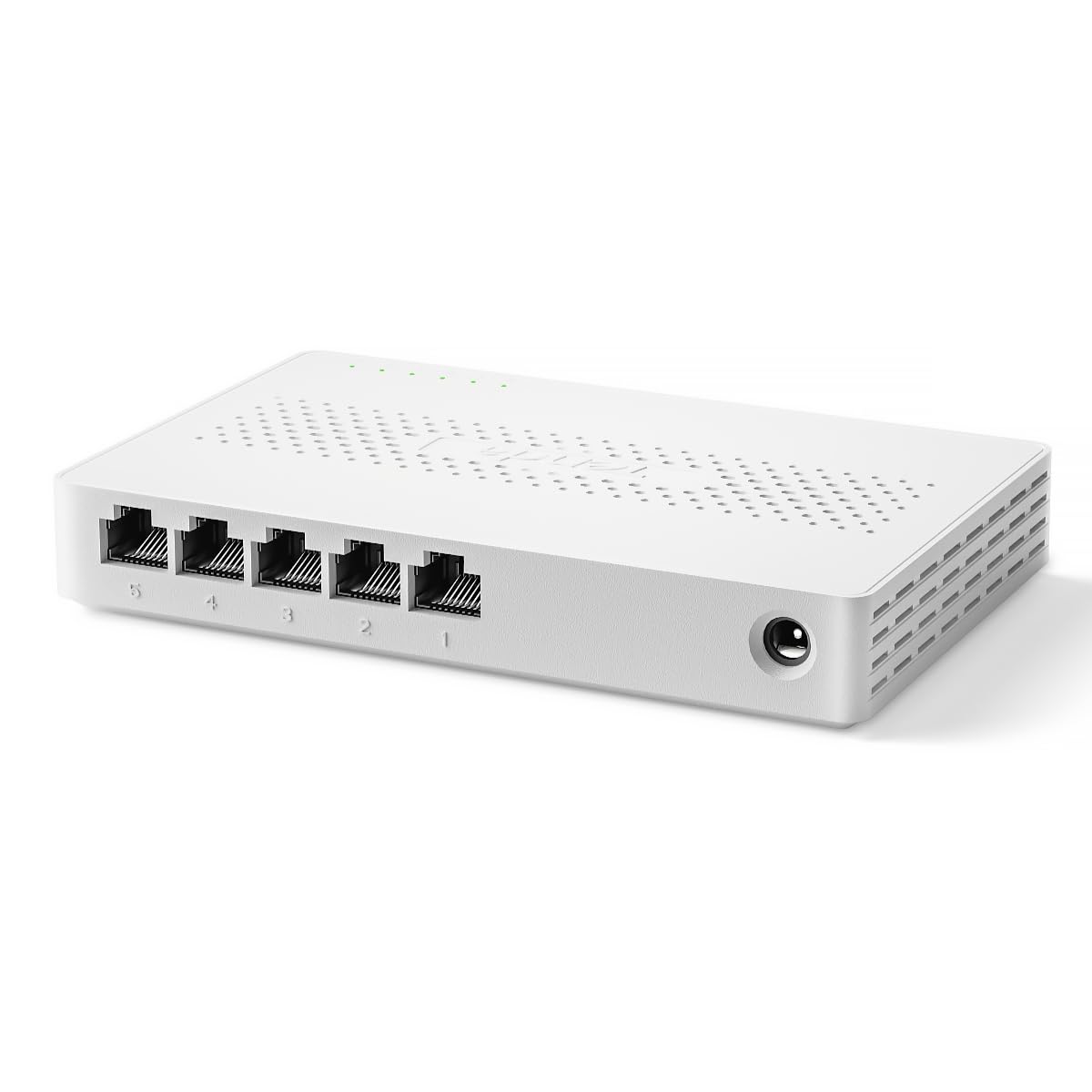 Tenda SE105 Commutateur Ethernet non géré 5 ports 2,5 G, 4 ports Base-T 2,5 G, capacité de commutation de 25 Gbit/s, compatible avec 100/1000/2500 Mbps, pour divertissement à domicile ou réseau SOHO