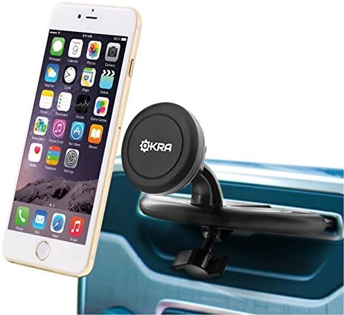 Okra Universal Powerful Magnetic CD Slot Car Mount - Cradle-Less for All Smartphones & GPS, Apple iPhone 6 Plus 6 5S 5 4S Samsung Galaxy S6 S5 S4 Note 4 3 2 (Retail Packaging)