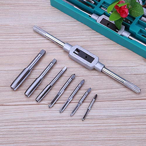 8pcs M3-M12 Tap Wrench Drill Set Hand Tapping Tools Metric Screw Thread Tap Twist Drill Bit Wrench Set 4 8pcs M3-M12 Tap Wrench Drill Set Hand Tapping Tools Metric Screw Thread Tap Twist Drill Bit Wrench Set - Image 4