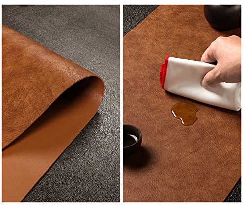 Nappes et sets de table en cuir imperméables tapis de café 80x33cm faciles à nettoyer - 5