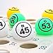 MR CHIPS Professional 1.57” (40 mm) Multi-Color Single Number Bingo Balls - Ping Pong Style for Manual Cage Only