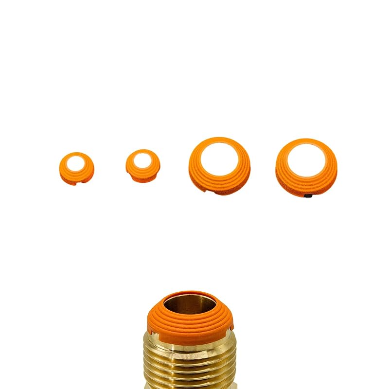 Kit de Juntas de Vedação SAE Flare para Linhas de Ar-Condicionado ZGENXTE, 2 x 6,35 mm (1/4 pol.) e 2 x 12,7 mm (1/2 pol.), 4 peças