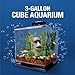 Tetra 3 Gallon Fish Tank, Aquarium Starter Kit with Pedestal Base, LED Light and Filter, For small tropical fish, guppies, goldfish, or betta