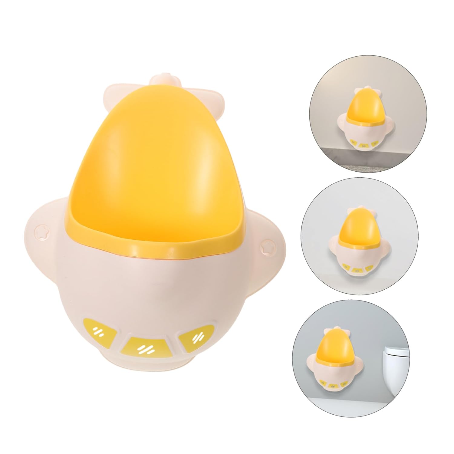 Boys Urinal Potty Training Toilet with Cute Plane Illustration Large Capacity Portable Boy Training Potty for Encouraging Independent Use