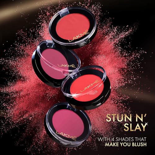 Lakme Face It Blush Peppy Peach B4 4gm - Image 5