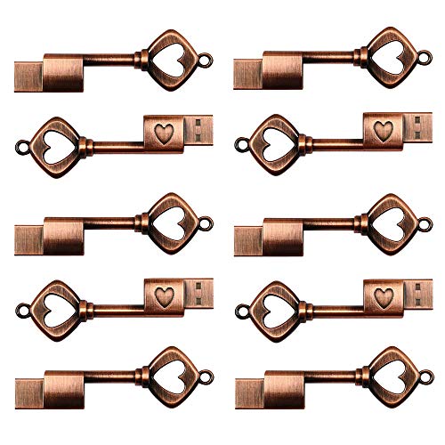 Clé USB 2.0 mémoire stick flash drive 32 Go en lot de 10 clés métal
