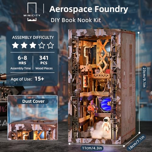 MiniCity Aerospace Foundry Sci-Fi Book Nook Kit thumbnail 3