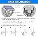 Lantoo Solar Motion Sensor Light Outdoor, 40 LEDs Solar Lights Outdoor, IP65 Waterproof Solar Security Decorative Wall Lights 270° Wide Angle for Step Stair, Yard, Path, Patio, Fence, Garage (2 Pack)