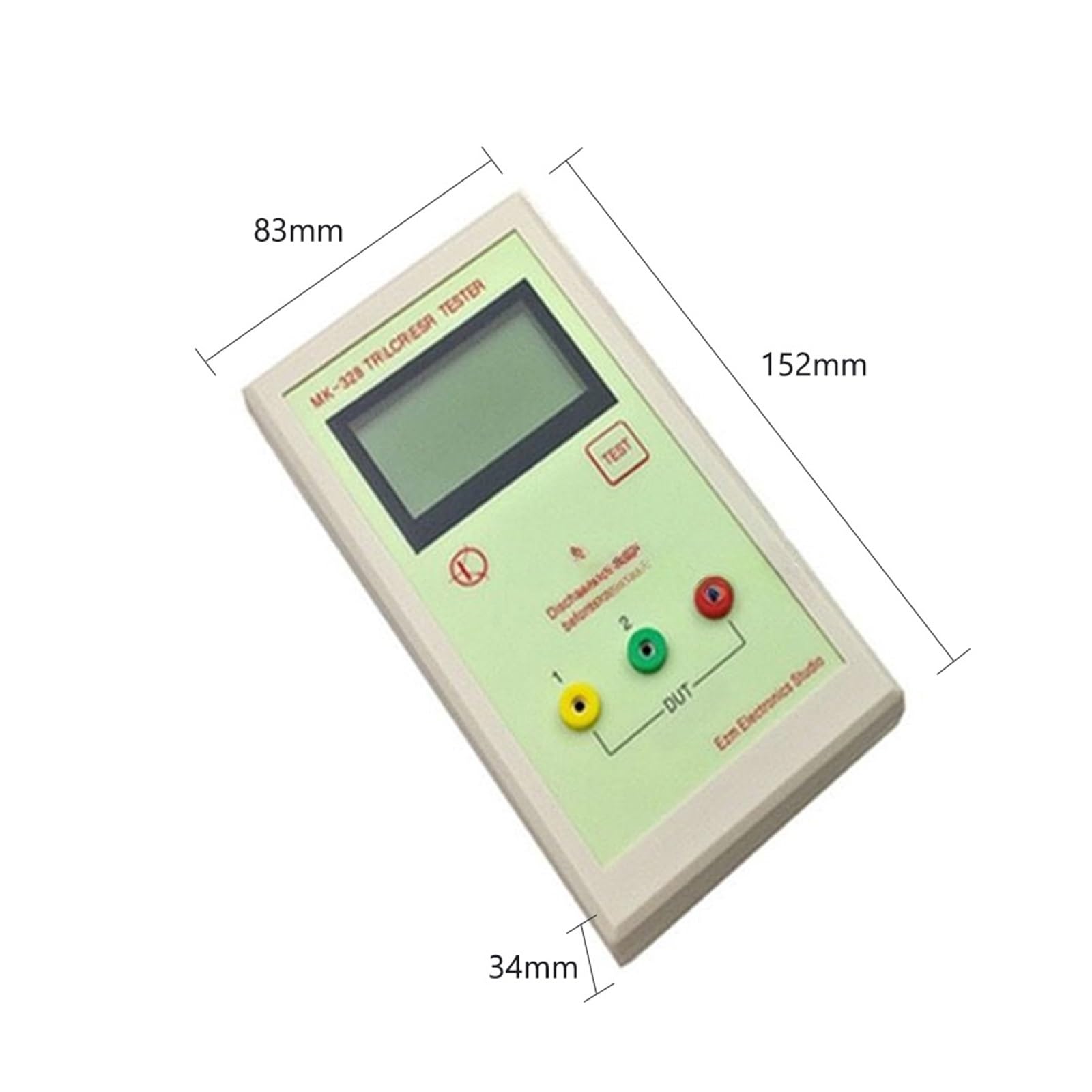 Multímetro digital, Medidores De Resistencia, Capacitancia Y Probador Pantalla LCD Portátil MK328 Transistor Multifuncional,para coches