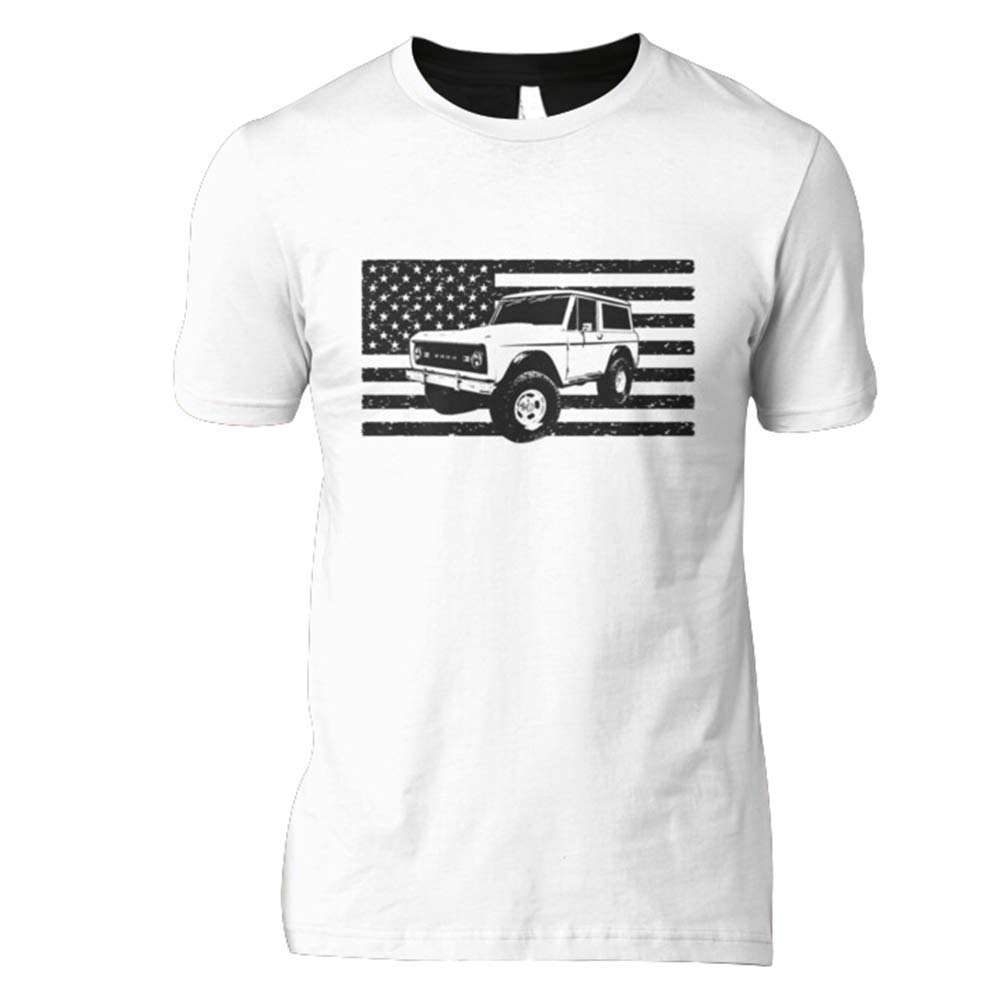 Ford Bronco 1968 Slim Fit T-Shirt Cool Graphic Tees For Men 80S- Best Women- 90S Tees- Retro