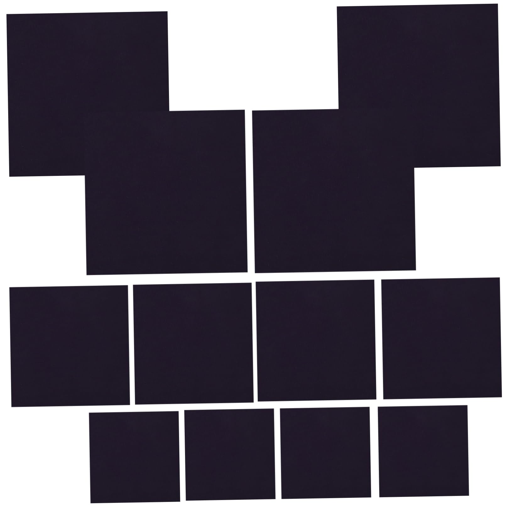 HAPINARY 12-Pack Cross Stitch Fabrics Embroidery Gridding Cloths Soft Cotton Embroidery Fabric Squares for DIY Projects