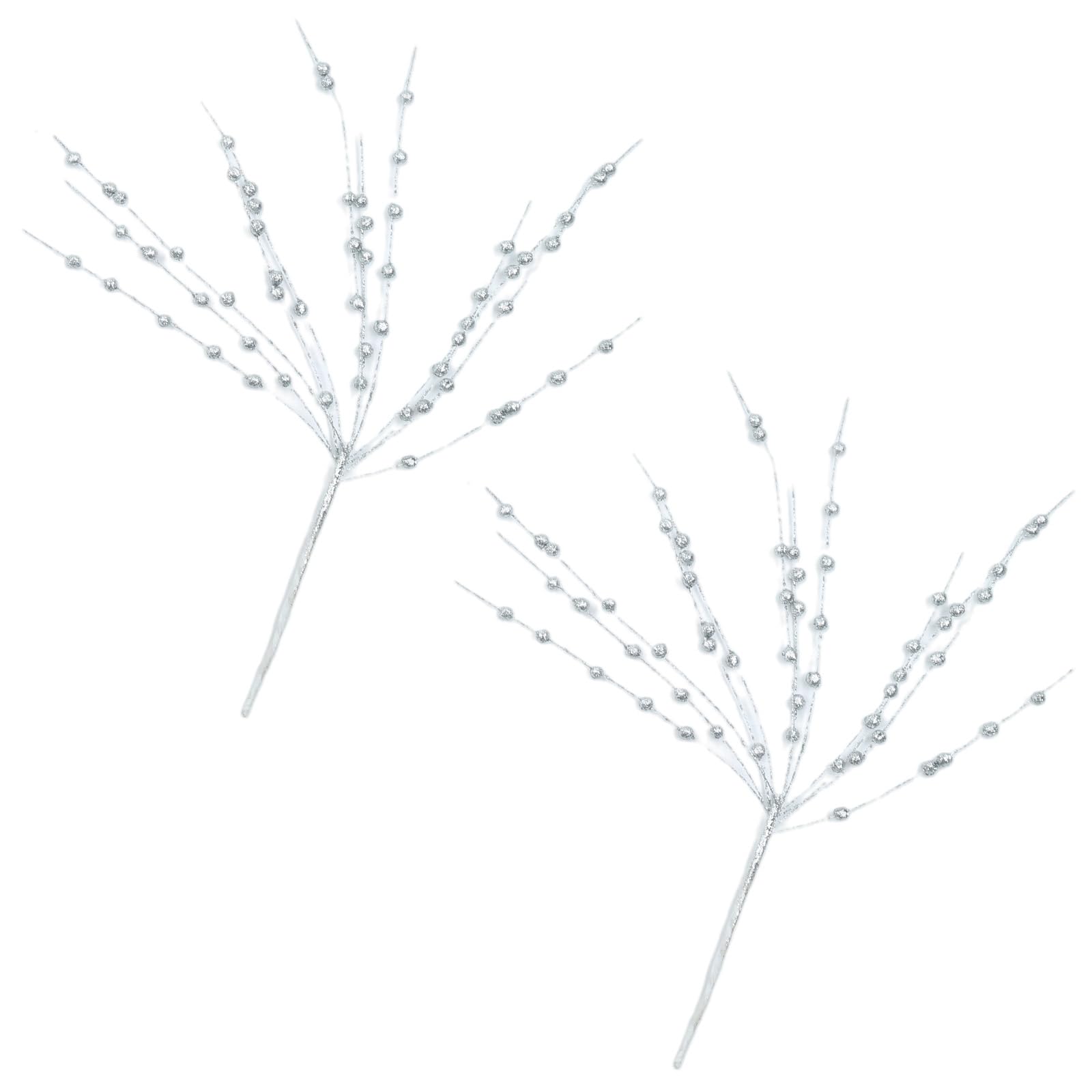 Elnwnnkc 2Pcs Artificial Berries Stems 52cm Artificial Berries Branch Christmas Holly Branch for Weddding Decoration Holiday Embellishments