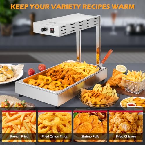 Dyna-Living BIZH0074IEC23 French Fry Warmer Commercial Food Heat Lamp Electric Food Warmer thumb #5