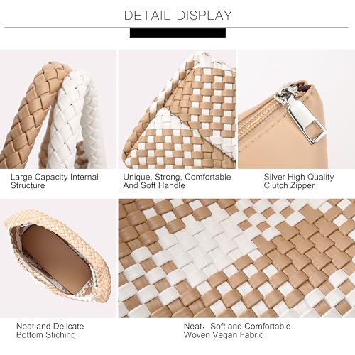 Image of Vegan Leather Purses for Women, Handmade Purses and Handbags Summer Beach Travel Tote Shoulder Bag | WOVEN