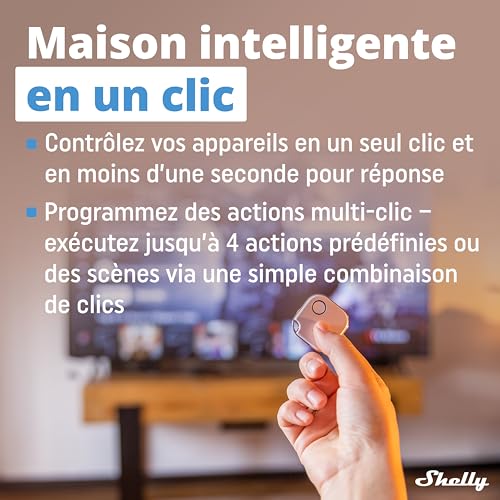 Shelly BLU Button1 télécommande Bluetooth pour piloter toute la maison depuis votre canapé - 4