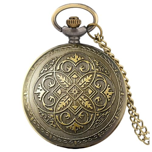 Image of VIGOROSO Women's Quartz Vintage Pocket Watch for Men Pocketwatch Women Unisex Accessory Analog Display Pendant Steampunk Costume Cosplay Prop Christmas Birthday Gift for Her Him Ideal Gifts