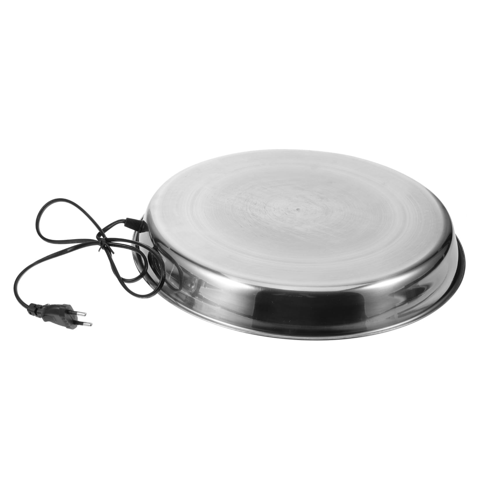 SUPVOX Base Calefactora de Acero Inoxidable para Bebedero de Aves de Corral Calor Constante y Seguridad en Invierno, Enchufe Europeo Ac220-240v para Pollos y Patos