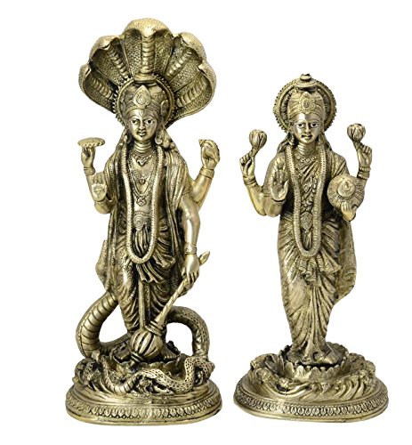 Decorative Statue of Vishnu Laxmi pair handicrafts product by Vyomshop™BH06296