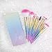 Docolor Makeup Brushes,10Pcs Fantasy Make Up Brushes Face Powder Foundation Blending Blush Concealer Eye Shadow Cosmetics Brushes with Rainbow Box