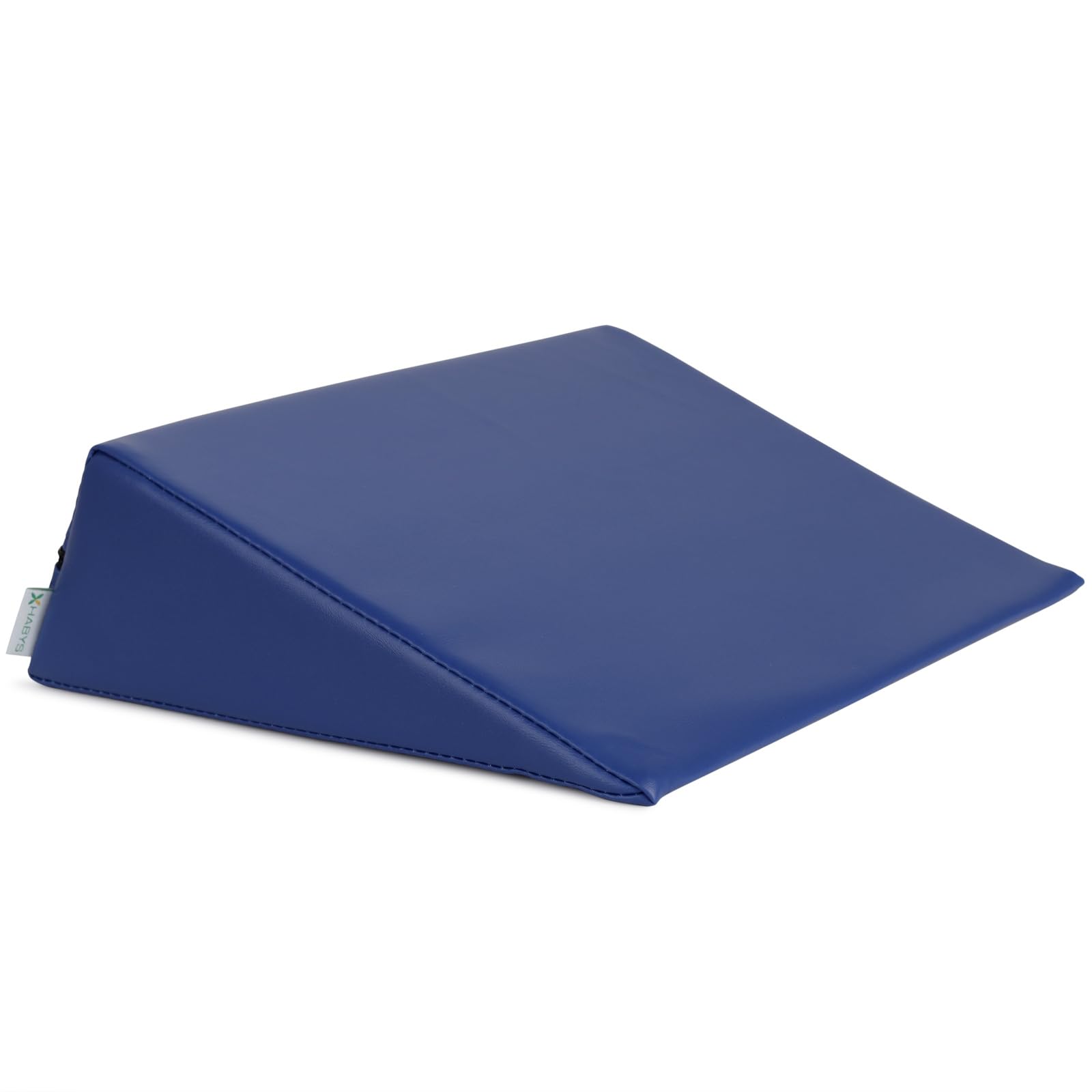 HABYS Lagerungskeil 70/50x20x15 cm | Massagekissen für Gesicht, Rücken & Dekolleté | Vinyl Flex Bezug | Farbe Grau