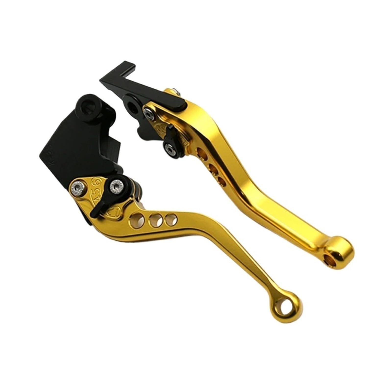 Kkmnaif Yellow Short Motorcycle Clutch Brake Levers Adjustable For Ya&Ma&Ha For Xt600 Xt600e Xt600z Xt600ze Xz550 Warrior Yfm350 Xv750se Motorcycle Brake Lever(Yellow Short)