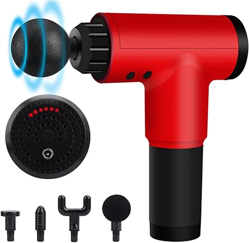 Masajeador muscular eléctrico de percusión de mano para alivio del dolor de tejido profundo de espalda cuello y hombro máquina de masaje de