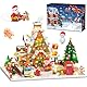 INSOON Adventskalender 2025 Lebkuchenhaus Mini Bauspielzeug mit Lichtern, 24-Tage Weihnachts Countdown Bauset mit Weihnachtsbaum Zug, Baustein Spielzeug Geschenk für Erwachsene Mädchen Jungen ab 10+